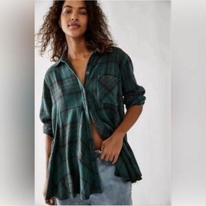 Free People We The Free Kalli Plaid Buttondown